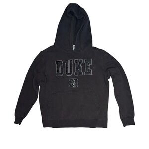 Duke Blue Devils Hoodie Team Edition Black Pullover Sweatshirt Womens Medium